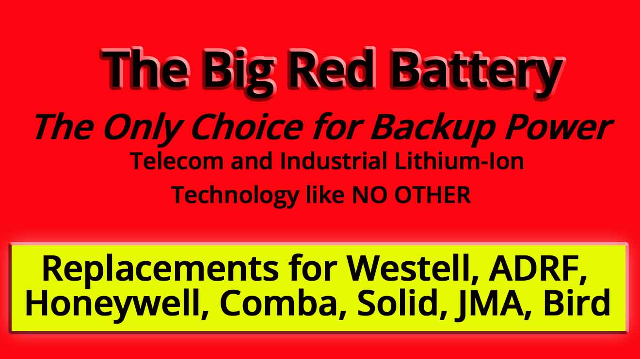 Big Red Battery - Best Backup Battery Unit for Honeywell, Comba, Bird, SOLiD, JMA, ADRF &amp; Westell